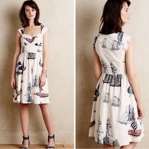NWOT Anthropologie Bon Voyage Dress by Girls From Savoy